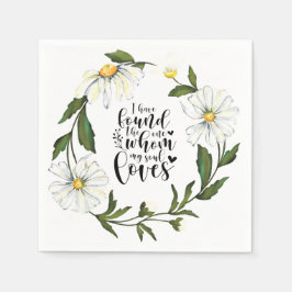 Solomon 3:4 Ich habe das Eine gefunden Serviette