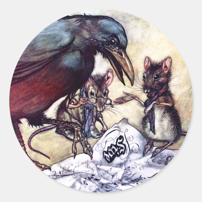 Solomon Caw und Assistenten Runder Aufkleber (Vorderseite)