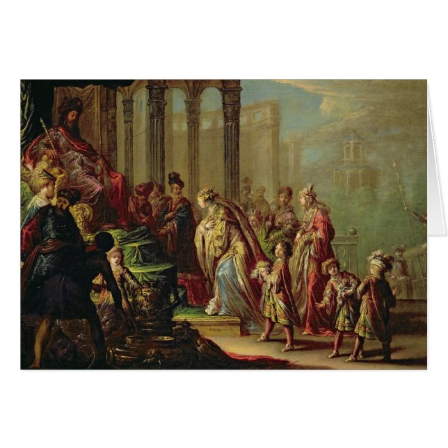 Solomon et la reine de Sheba, ou Esther avant A (Devant horizontal)