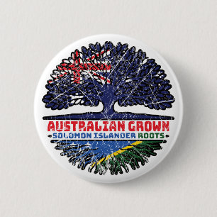 Solomon Islands Islander Australien Flagge Button