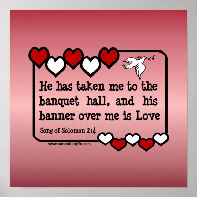 Solomon-Lied 2:4 Poster (Vorne)