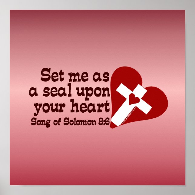 Solomon-Lied 8:6 Poster (Vorne)