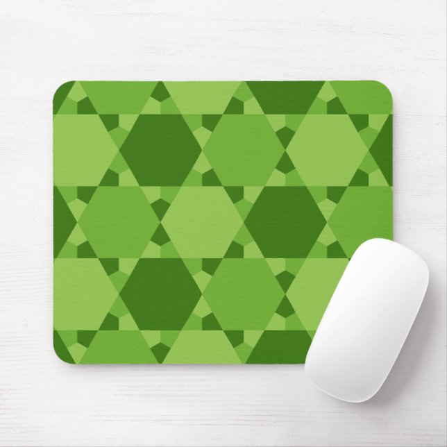 Solomon Siegel Star von David Optical Illusion Mousepad (Mit Mouse)