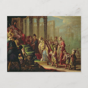 Solomon und die Königin von Sheba oder Esther vor  Postkarte