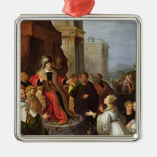 Solomon und die Königin von Sheba Ornament Aus Metall
