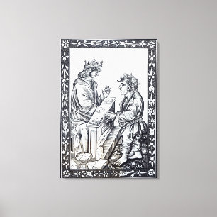 Solomon und Marcoul, Illustration von Leinwanddruck