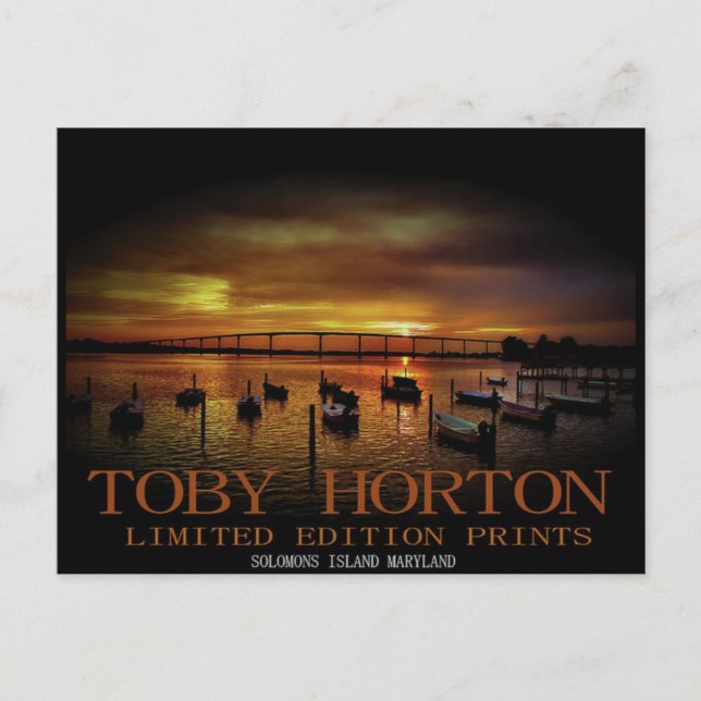 Solomons Island Maryland Postkarte (Vorderseite)