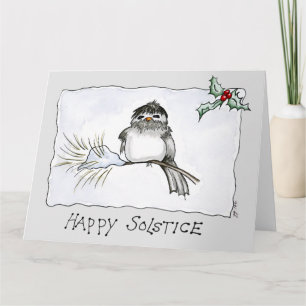 Solstice Chickadee Karte