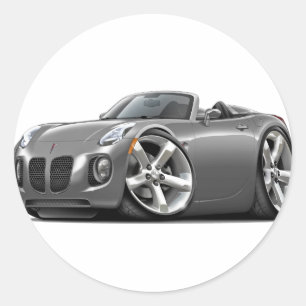 Solstice Gray Convertible Runder Aufkleber