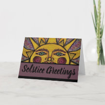 Solstice Grußkarte