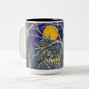 Solstice Moon 15oz ALASKA zweifarbige Kaffee-Tasse Tasse