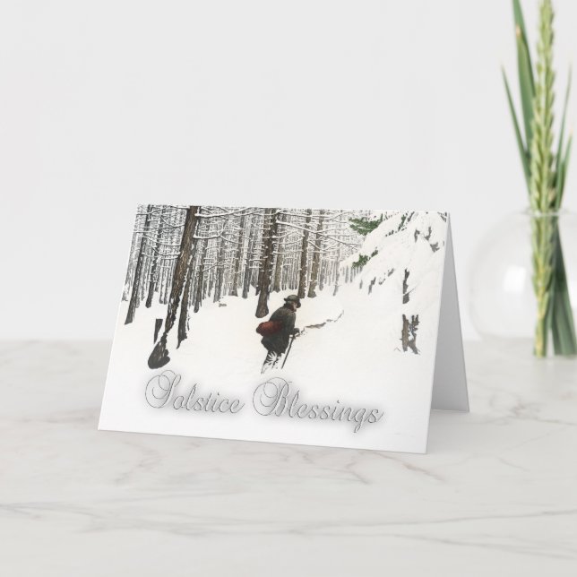 Solstice Sessings Feiertagskarte (Vorderseite)
