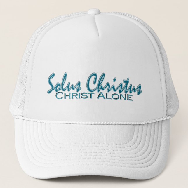 Solus Christus~ Christus allein Truckerkappe (Vorderseite)