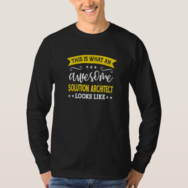Solution Architect Job Title Employee Solution Arc T-Shirt (Vorderseite)