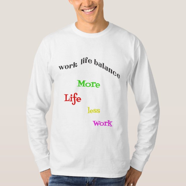 Solution nouvelle année, t-shirt équilibre vie pro (Devant)