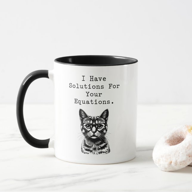 Solutions for Equations Math Whiz Design Tasse (Mit Donut)