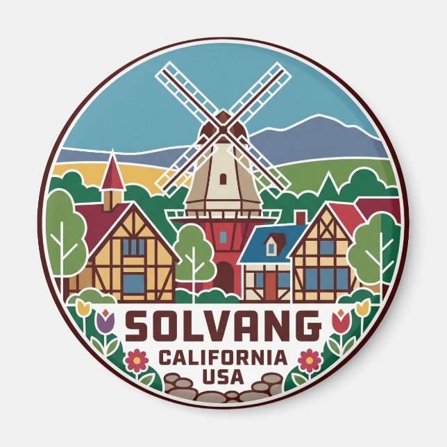 Solvang USA Magnet (Vorne)