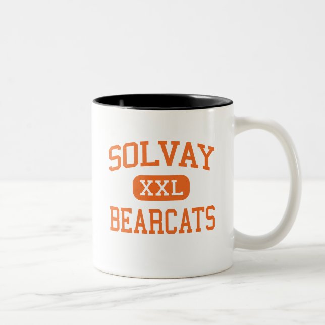 Solvay - Bearcats - Highschool - Solvay New York Zweifarbige Tasse (Rechts)