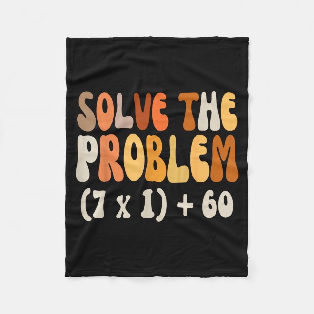 Solve The Problem 67 Funny Math Meme Six Seven For Fleecedecke (Vorderseite)