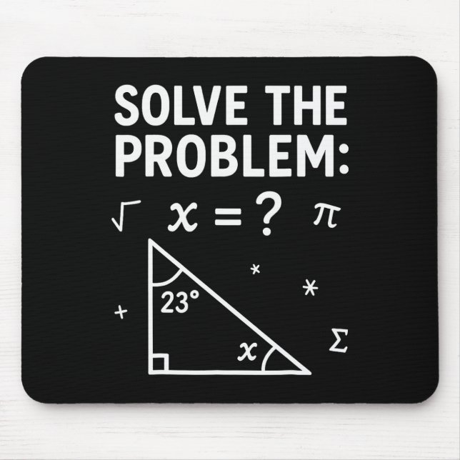 Solve The Problem Do The Math 67 Meme Funny Teache Mousepad (Vorne)