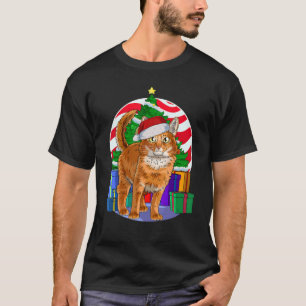Somali Cat Santa Christmas Tree Decor T-Shirt