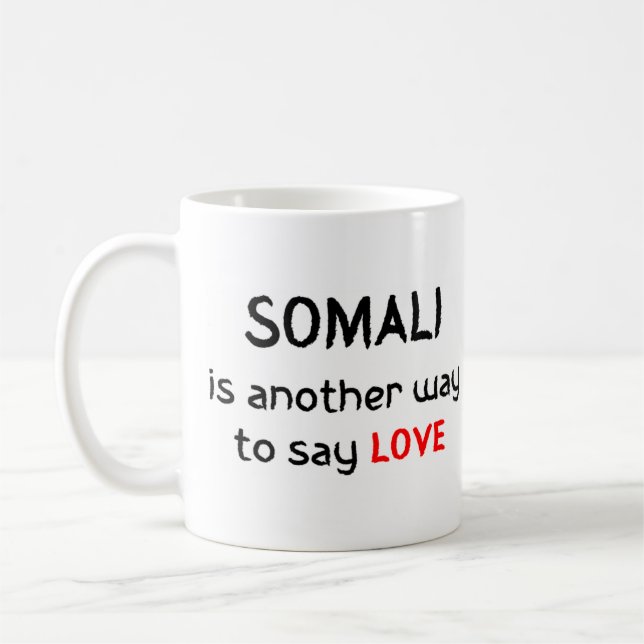 somali love café mug (Gauche)