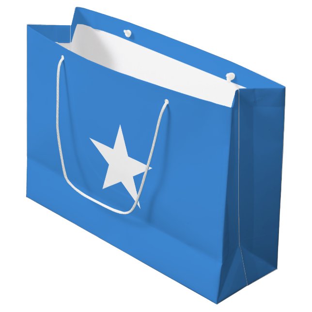 Somalia Flag Große Geschenktüte (Vorderseite Schrägansicht)