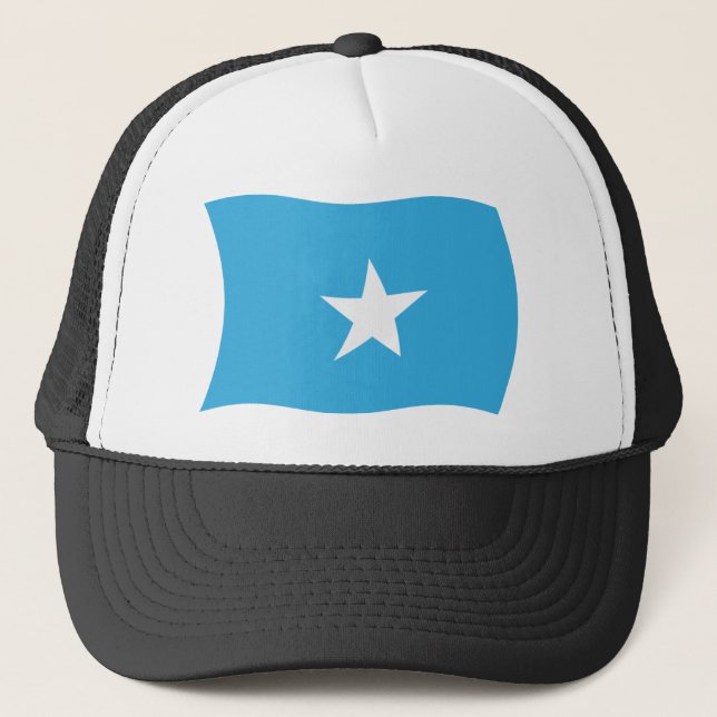 Somalia Flag Hat Truckerkappe (Vorderseite)