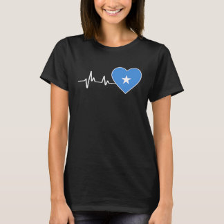Somalia Flag In Heart As Somalia Hearts For Somali T-Shirt