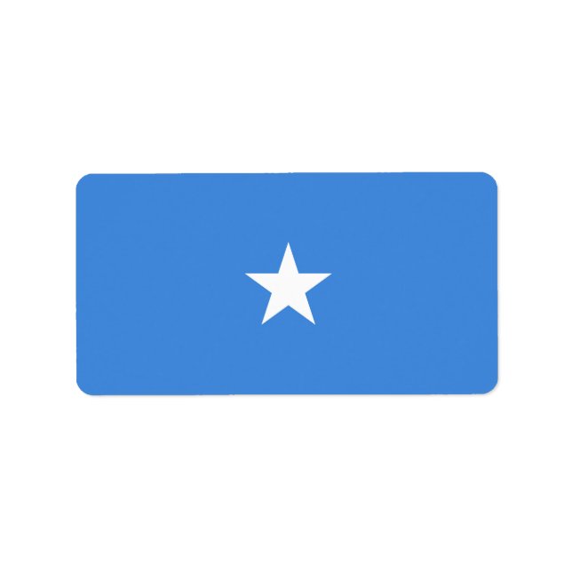 Somalia-Flagge Adressaufkleber (Vorne)