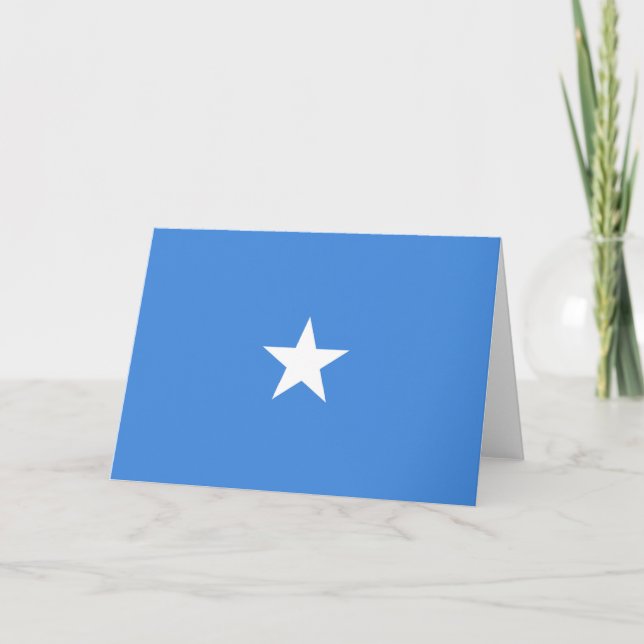 Somalia-Flagge Dankeskarte (Vorderseite)