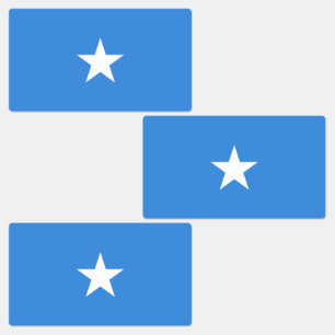 Somalia-Flagge Etiketten