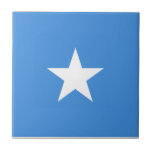 Somalia-Flagge Fliese<br><div class="desc">Patriotische Flagge Somalias.</div>