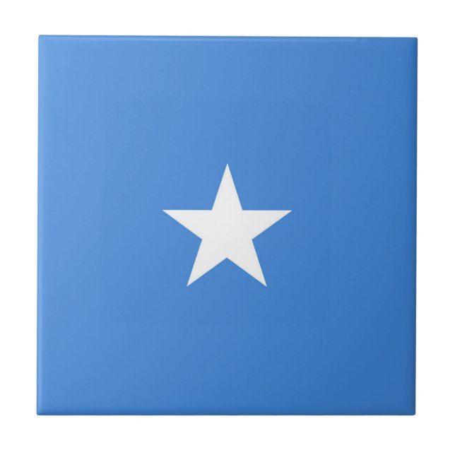 Somalia-Flagge Fliese (Vorderseite)