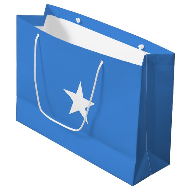 Somalia-Flagge Große Geschenktüte (Vorderseite Schrägansicht)