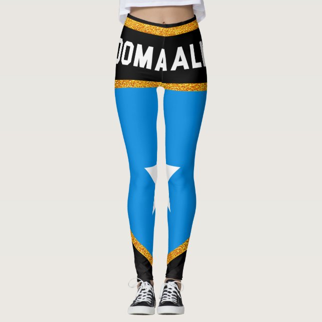 Somalia-Flagge Leggings (Vorderseite)