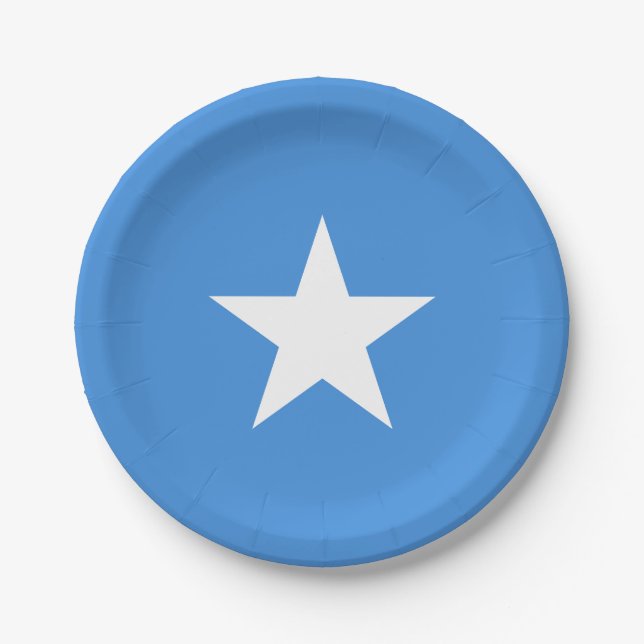 Somalia-Flagge Pappteller (Vorderseite)