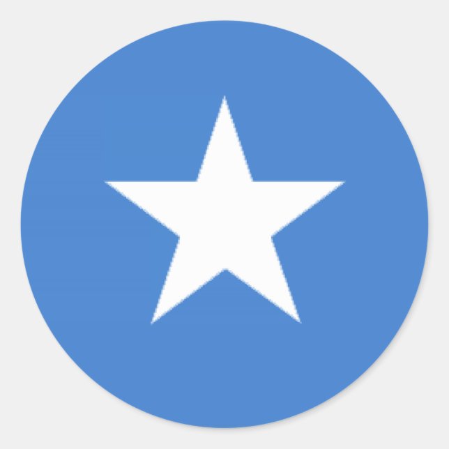 Somalia-Flagge Runder Aufkleber (Vorderseite)