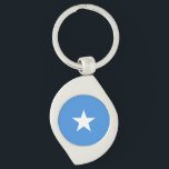 Somalia-Flagge Schlüsselanhänger<br><div class="desc">Patriotische Flagge Somalias.</div>