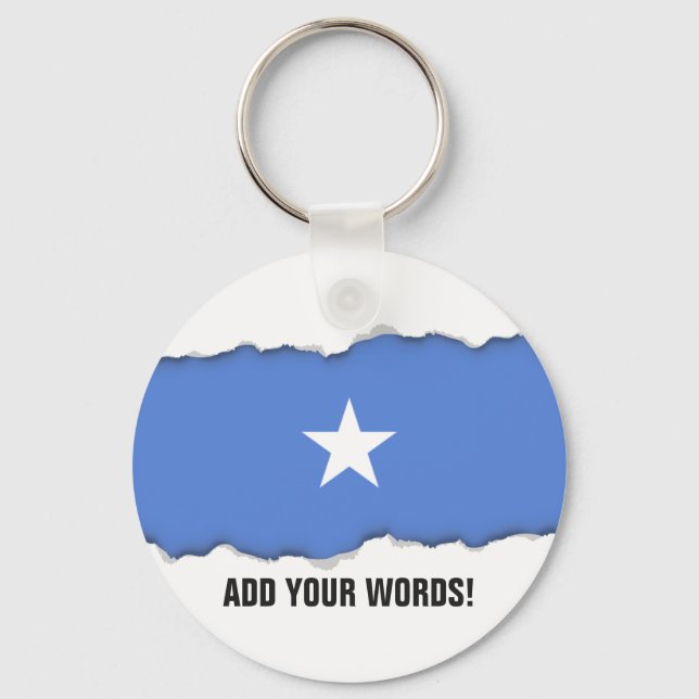 Somalia-Flagge Schlüsselanhänger (Vorderseite)