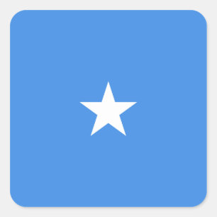 Somalia-Flaggen-Aufkleber Quadratischer Aufkleber