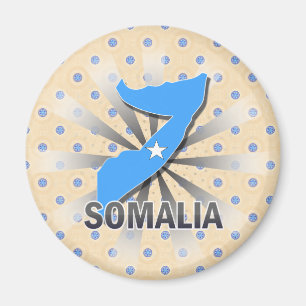 Somalia-Flaggen-Karte 2,0 Magnet