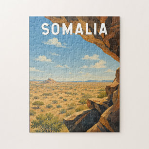 Somalia Illustration Reise Kunst Vintage