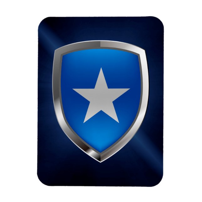 Somalia-Metallic-Emblem Magnet (Vertikal)