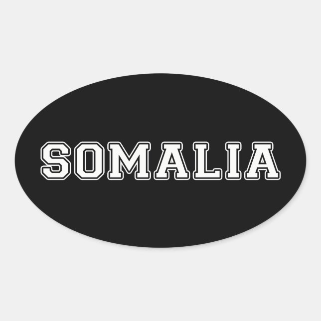 Somalia Ovaler Aufkleber (Vorderseite)