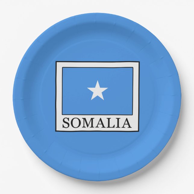 Somalia Pappteller (Vorderseite)