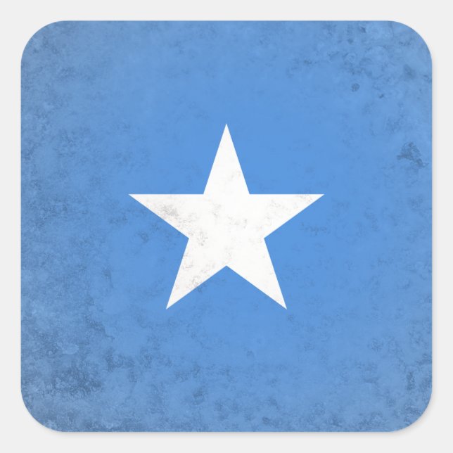 Somalia Quadratischer Aufkleber (Vorderseite)