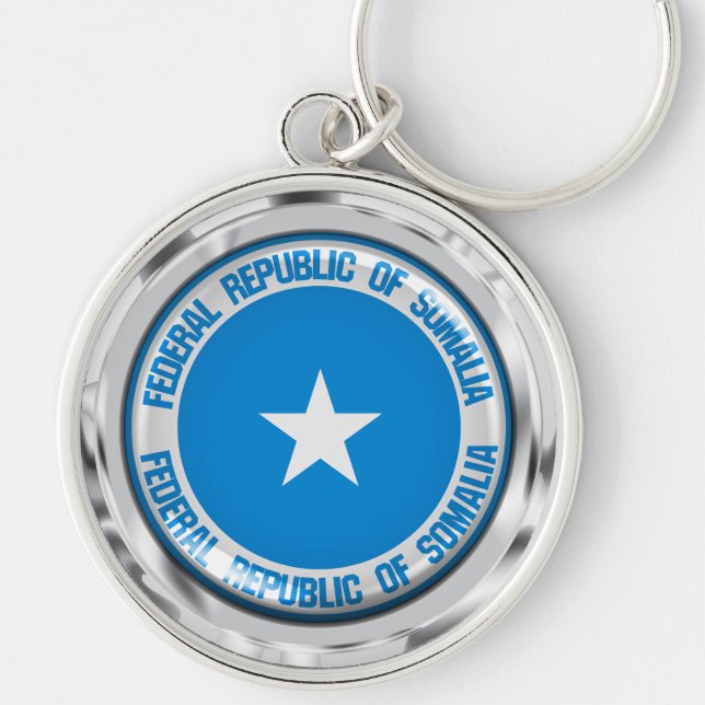 Somalia-Runde Schlüsselanhänger (Vorne)