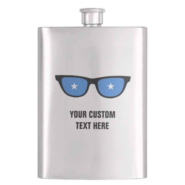 Somalia Shades Custom Flask Flachmann (Vorderseite)