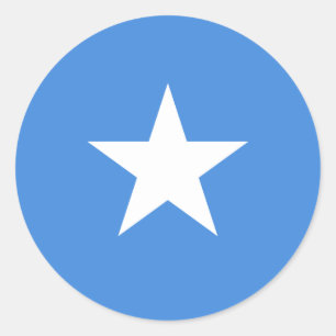 Somalia/Somali/Somalische Flagge Runder Aufkleber